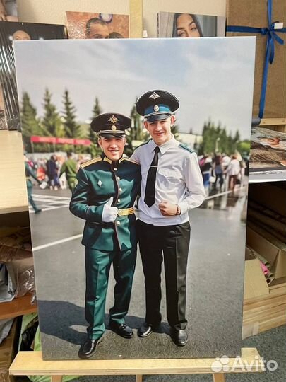 Портрет по фото на заказ,печать на холсте