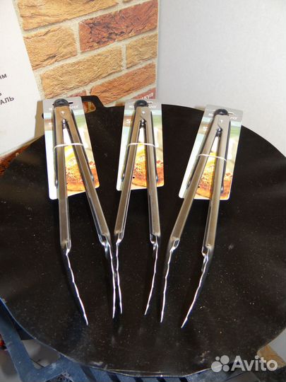 Щипцы нержавеющая сталь цельная 30см