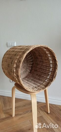 Корзина для белья плетеная