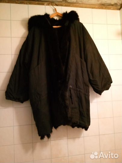 Пальто, куртка с мехом двусторонняя