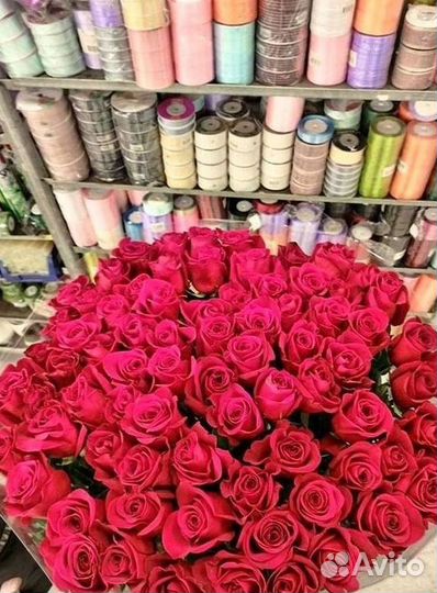 Высокие розы Доставка цветов