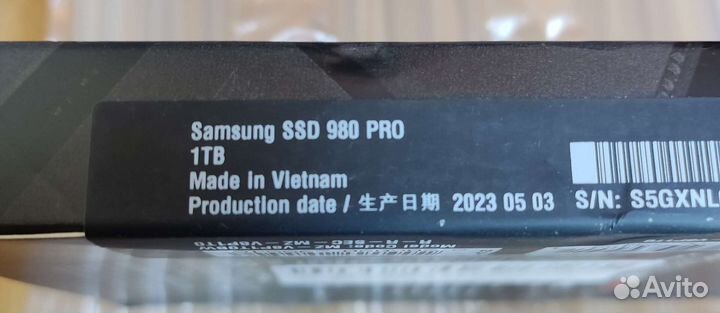 Ssd samsung 980 Pro 1Tb Pci-e4.0 NVMe Новый