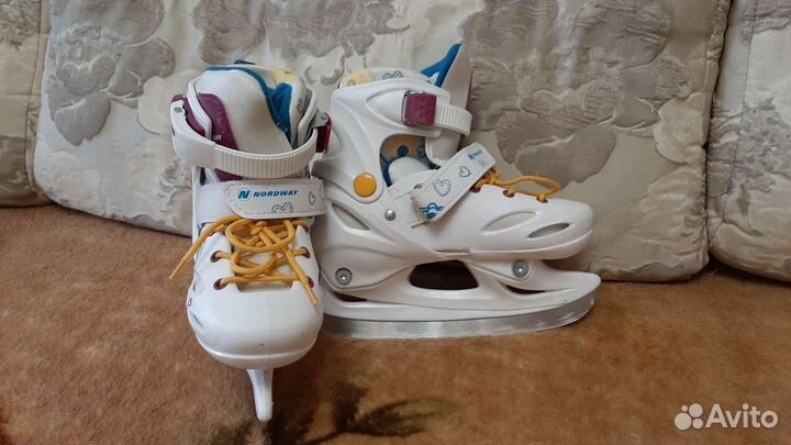 Коньки детские раздвижные 30 33 размер