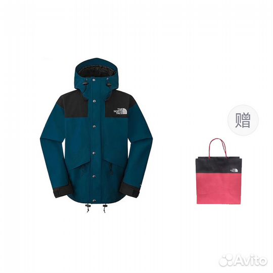 THE north face Windbreaker Jackets Unisex Green + Gift Bag (S)(66)