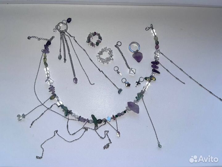 Мастер-класс чокер из камней и цепей