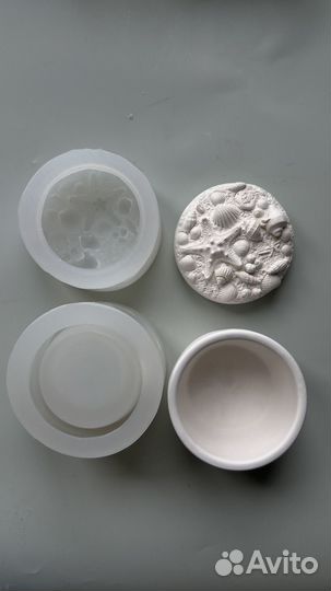 Силиконовая форма/молд шкатулка/стаканчик