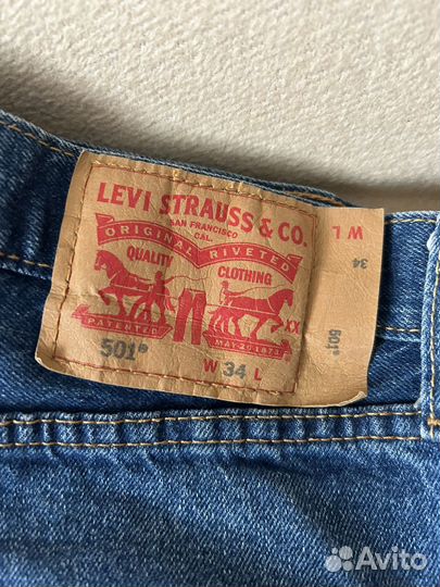 Джинсовые шорты levis