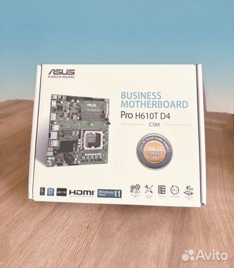 Материнская плата asus PRO H610T D4-CSM
