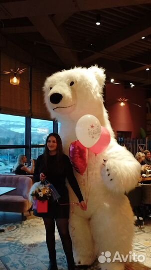 Танцы, Ростовая кукла Иван, Мария и белый мишка