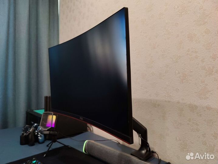 Монитор AOC C24G1 черный 23.6