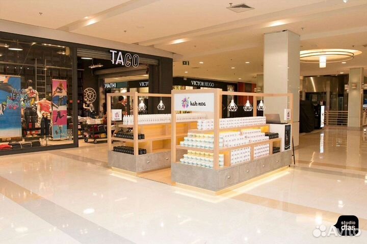 Островок для косметики в ТЦ, Торговые островки