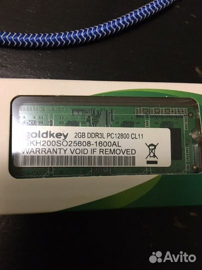 Оперативная память goldkey 2 gb ddr3l pc 12800
