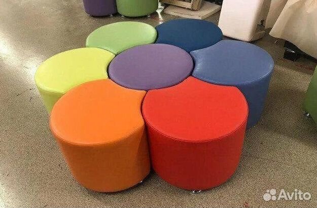 Мягкие игровые пуфы для детей