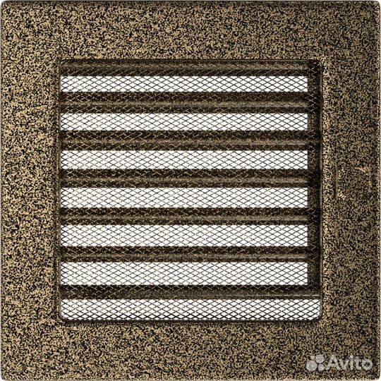 Решетка 17/17 (170 мм х 170 мм), черная золото c ж