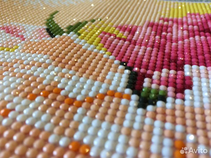 Картина из страз готовая, «Букет пионов»