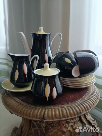 Винтажный кофейный сервиз ГДР, 60- е гг