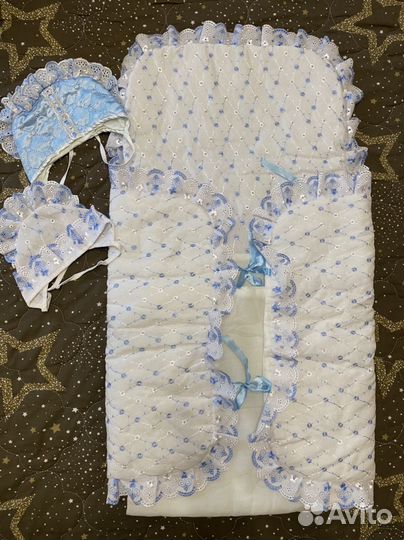 Конверт на выписку для мальчика лето теплая осень