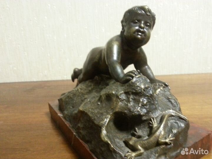 Антикварная бронзовая статуэтка, Франция 19 век