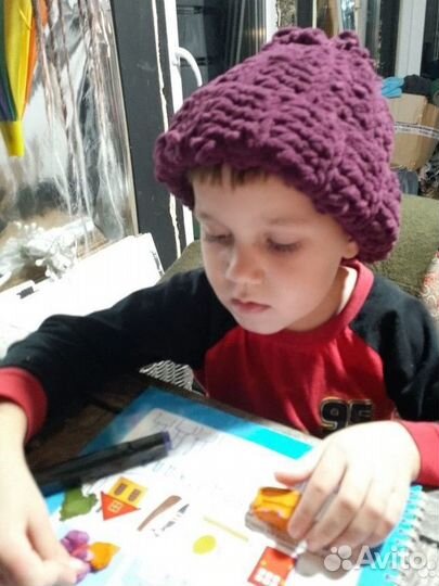 Шапка вязаная hand made
