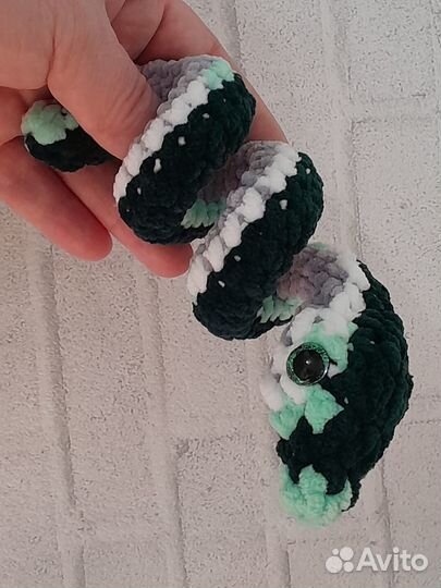 Игрушка змея ручной работы 40 см