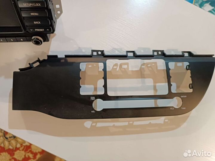 Автомагнитола штатная с рамкой на kia rio 4