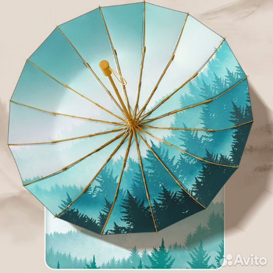 Зонт женский от дождя 16 спиц