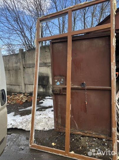 Дверь Окно пвх в сборе с порогом 2 створки