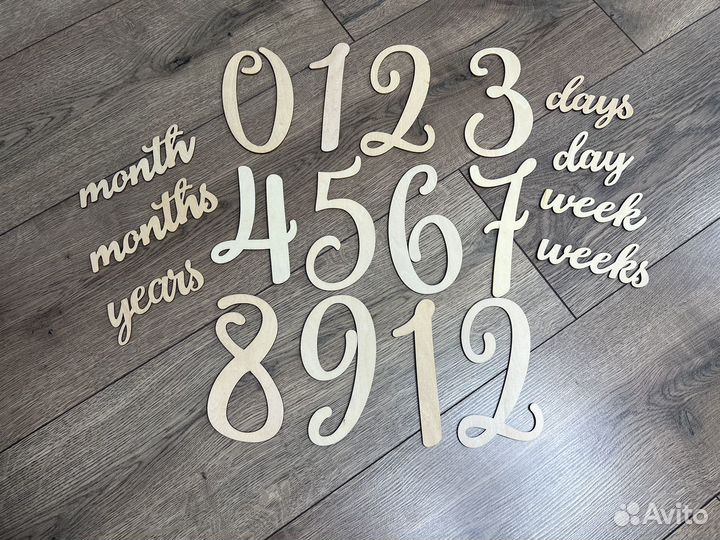 Деревянные цифры