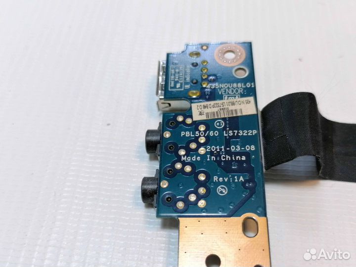 Плата audio и USB Asus X53U