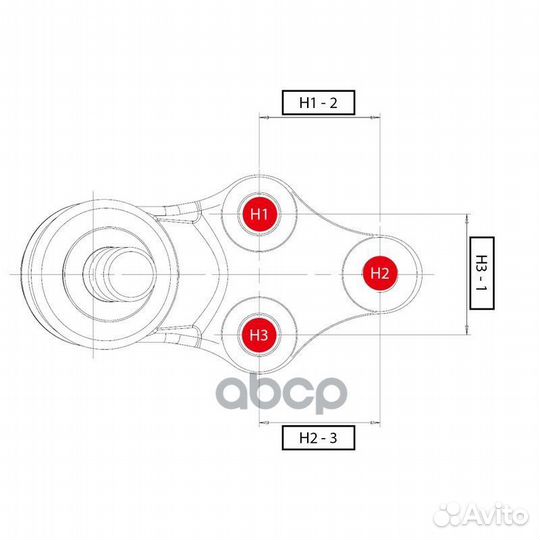 Опора шаровая isuzu BIG horn 92- (старый арт. C
