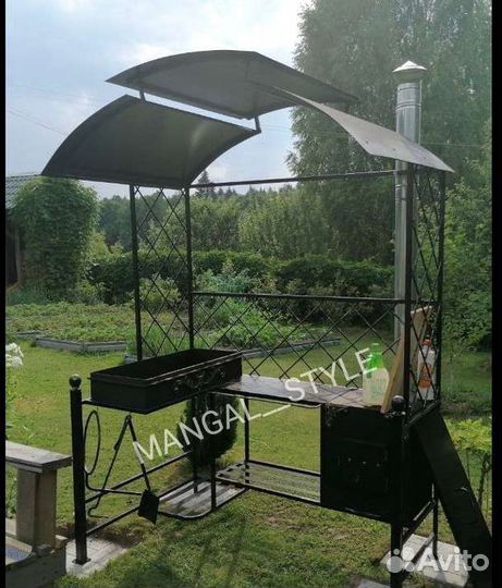Мангал с крышей