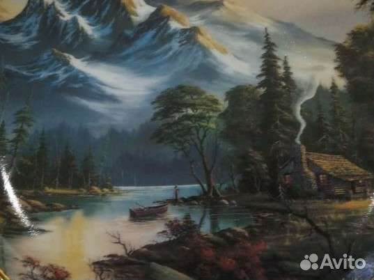 Тарелка декоративная Уединение в горах