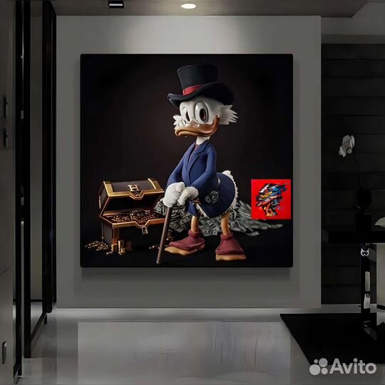 Современная картина Скрудж Макдак мульт популярная