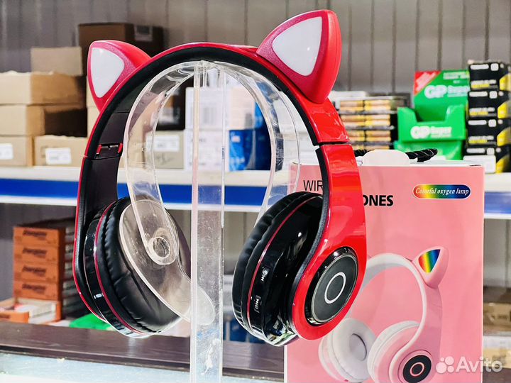 Наушники с кошачьими ушками