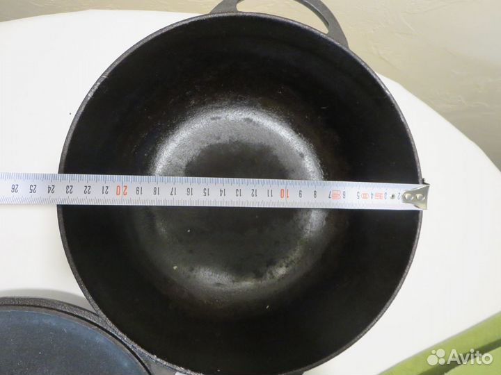 Кастрюля чугунная с крышкой, Ситон, 3л