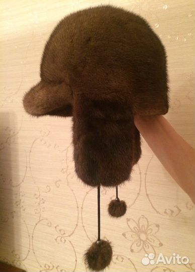 Норковая шапка женская