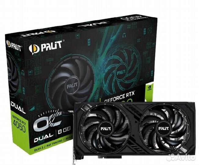 Видеокарта Palit GeForce RTX 4060 dual OC
