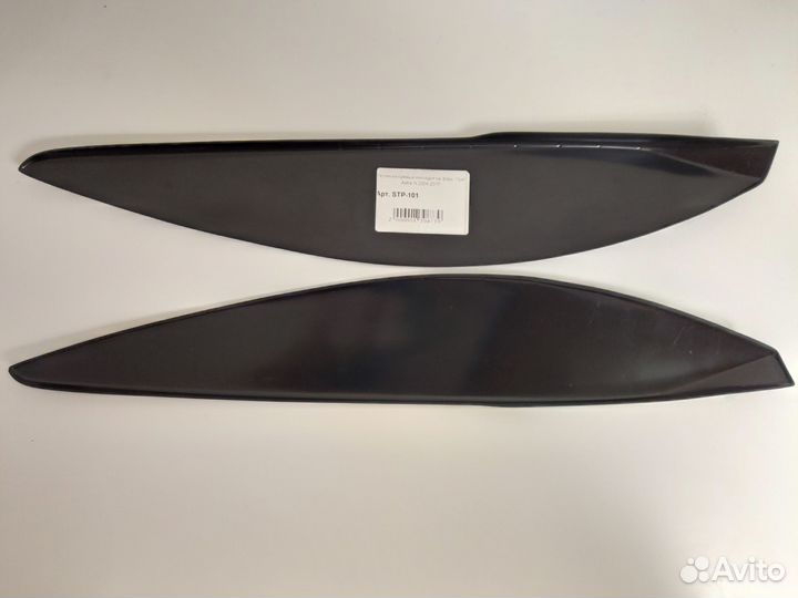 Реснички на фары. Накладки на фары Opel Astra H