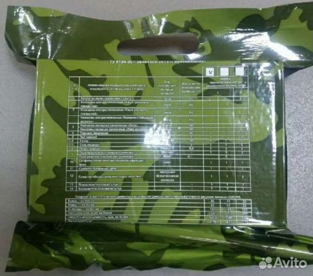 Ирп сухпай сухой паек