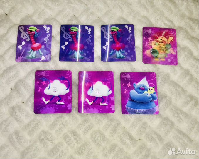Карточки Тролли из пятёрочки