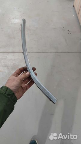 Правый хром молдинг переднего бампера Peugeot 308