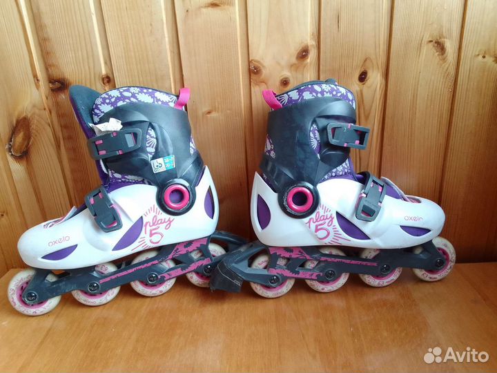 Ролики б/у в хорошем состоянии с защитой