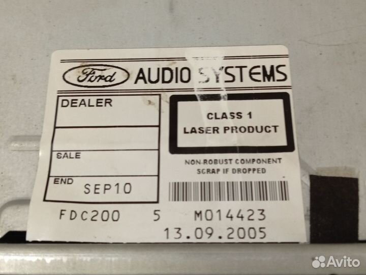 Магнитола ford 6000cd