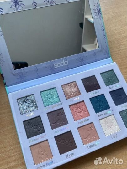 Палетка теней soda frozen холодное сердце