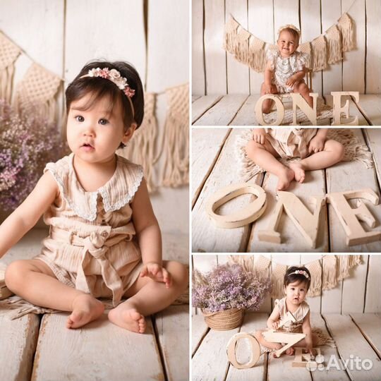 Детская Фотосессия на 1 годик, 6-12 месяцев