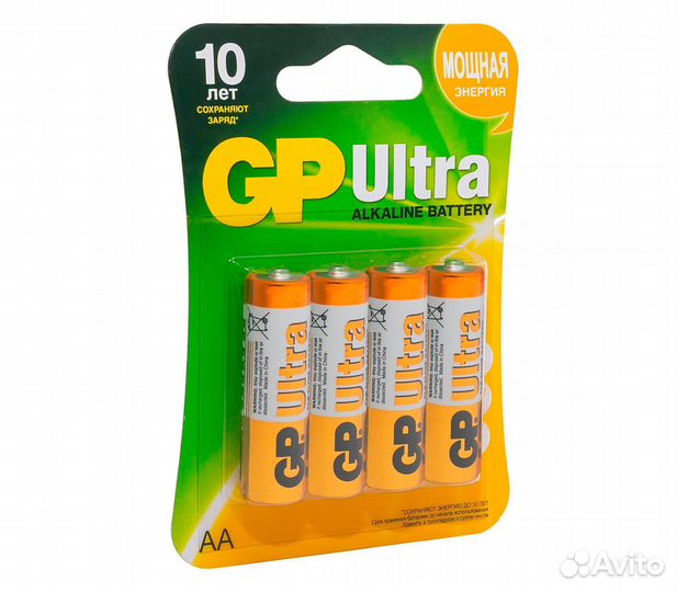 Батарейки GP Ultra AA, 4 шт