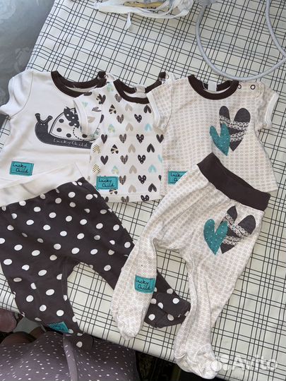 Одежда пакетом для новорожденных 52,56,62,68 р