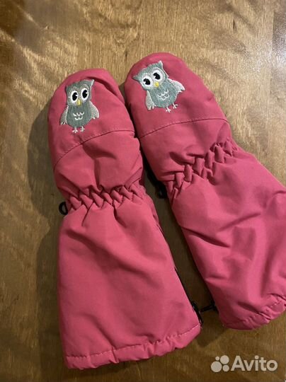 Варежки зимние (краги) детские, размер 1-2