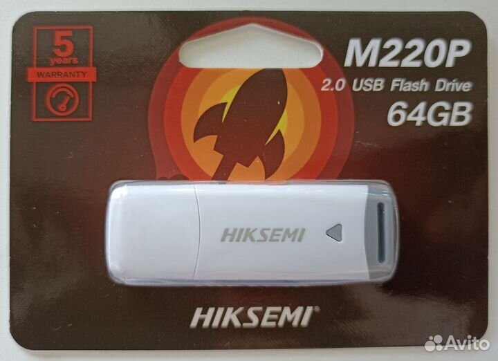 Новый гарантия Флеш-диск Hiksemi M220P 64Gb USB2.0