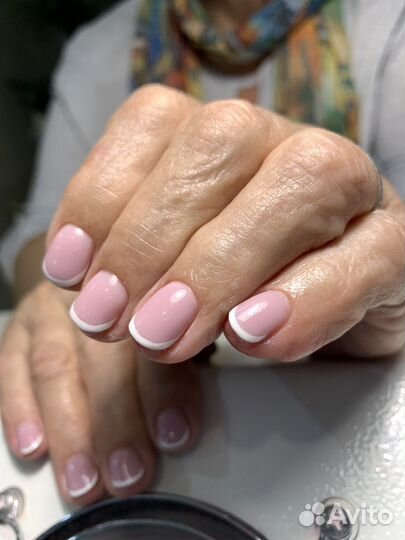 Маникюр комбинированный с покрытием